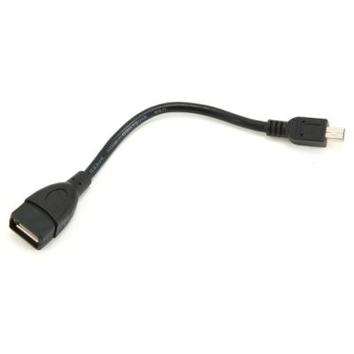 Кабель-переходник USB2.0 OTG Cablexpert A-OTG-AFBM-002, AF/MiniUSB(M), 0.15м, черный