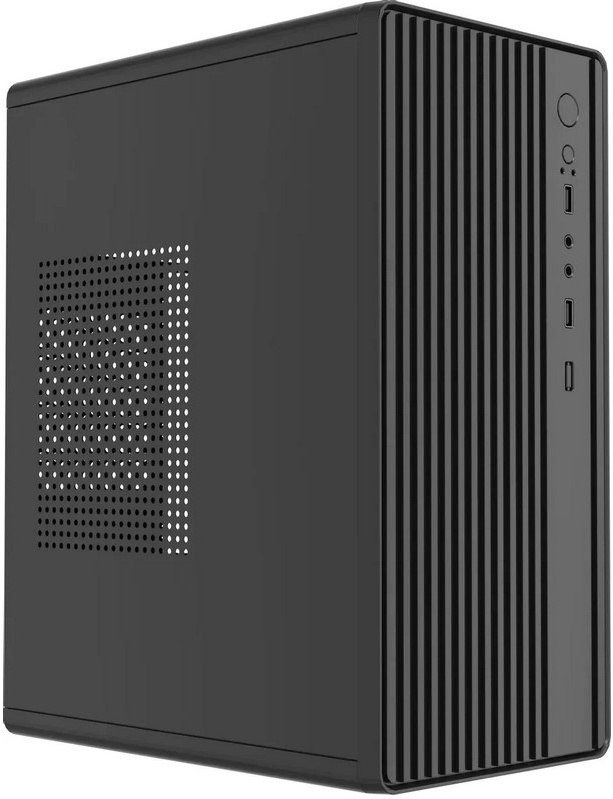 Корпус Accord ACC-M258-01B черный без БП mATX 1x80mm 2xUSB2.0 audio 