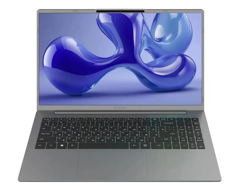 Ноутбук Digma Ascend i5 1235U/16Gb/SSD512Gb/15.6"/IPS/FHD/W11H/grey/4500mAh 