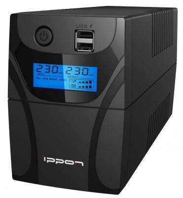 Источник б.п. UPS IPPON BACK Power Pro II 500VA(300Вт/12В/7Ач х1шт/162-290В/IEC-320-4роз/кабель 2шт)