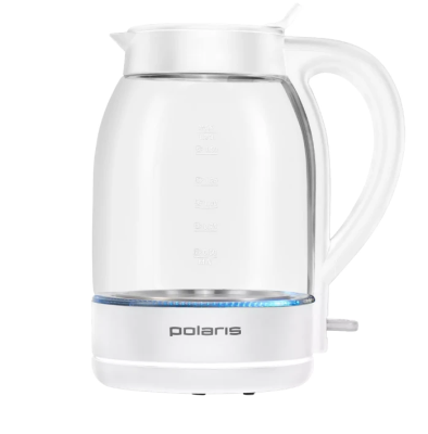 Чайник Polaris PWK1797CGL 1,7л. Стекло/белый Waterway Pro