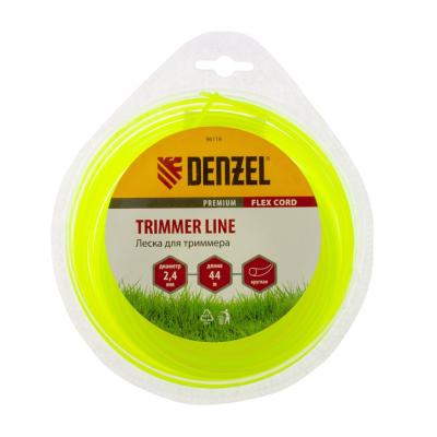 Леска для триммера Denzel 2,4мм х 44м круглая FLEX CORD /96119