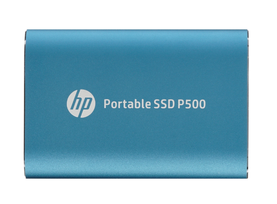 Внешний диск SSD 500GB HP P500 Series Blue <7PD54AA> (USB 3.2 Type-C, up to 370/200Mbs, 300TBW)