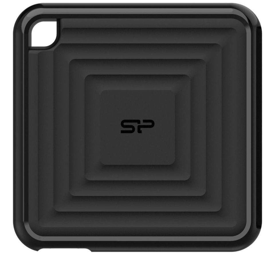 Внешний диск SSD 256GB Silicon Power PC60 <SP256GBPSDPC60CK> (USB 3.2 Gen2, 540/500Mbs,80х80х11.2mm)