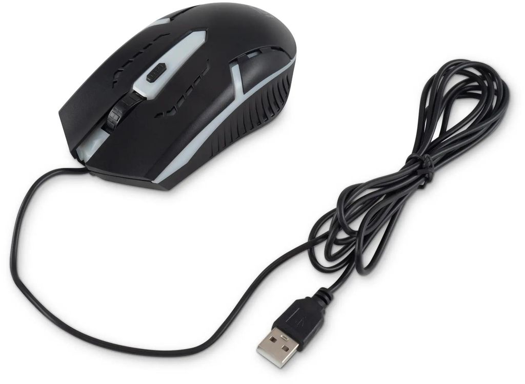 Мышь Oklick 398G черный оптическая (2400dpi) USB (4but) для ноутбука