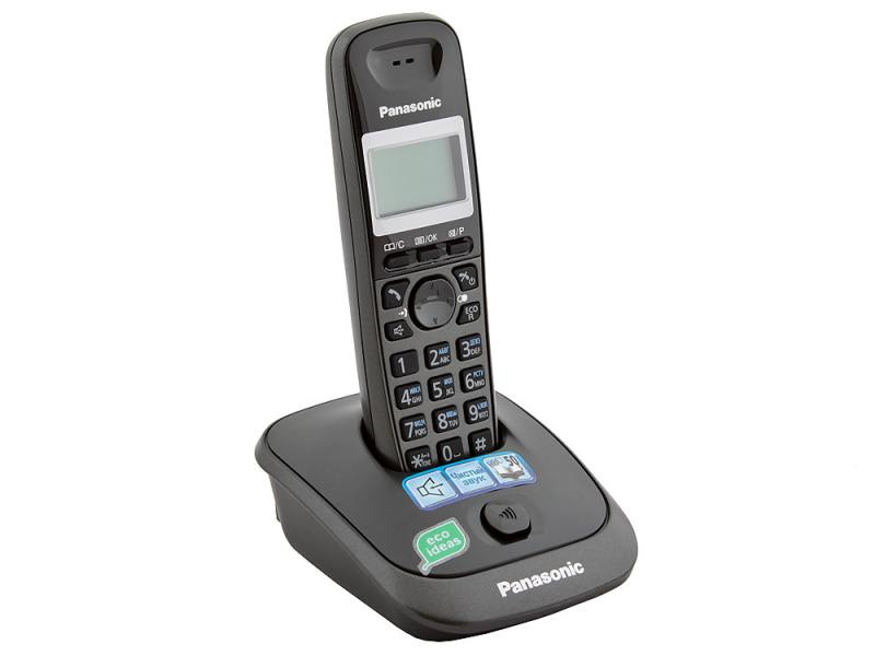 Р/Телефон Dect Panasonic KX-TG2511RUT (темно-серый металлик)