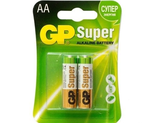 Батарейки GP Super Alkaline 15А-CR2 LR6 / G-tech 2шт. блистер