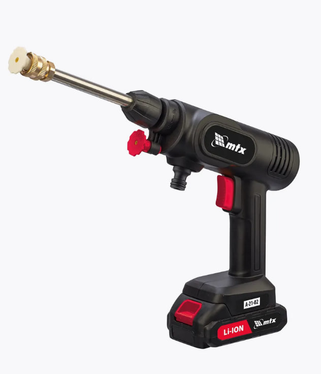 Минимойка MTX А-21-02  21В, 2 Акк 2Ач, 4 л/мин давление 40 бар