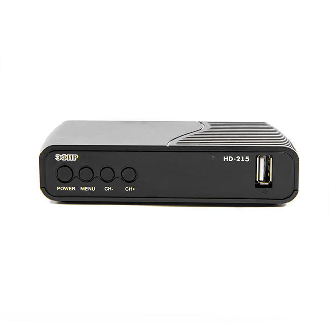 Ресивер DVB-T2 Сигнал Эфир HD-215 Поддержка HDTV/16:9/4:3/RCA в комплекте