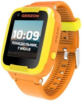 Детские умные часы GEOZON Air оранжевый G-W02ORN<1.22" IPS,Wi-Fi,Glonass,GSM,GPS,IP65,0.3 Мп,380mAh>