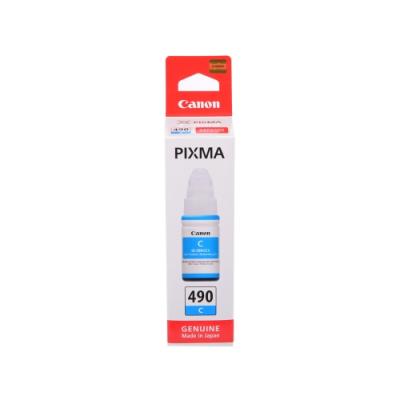 Картридж CANON GI-490 C (Cyan) для PIXMA G1411/G2411/G3411 (70мл до 7000стр)