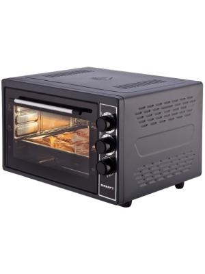 Электрическая духовка Kraft KF-MO 3800 BL (38 л, 1500 Вт, мех. управление, макс. t 320˚С)черный