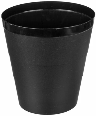 Корзина для бумаг Buro круглая 14л. пластик черный 