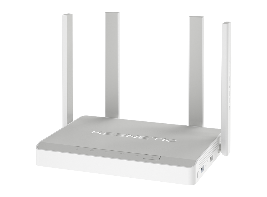 Интернет-центр Keenetic Giga (KN-1011) (USB- модем 3/4G,GWAN,SFP,2xUSB,4xGLAN,AX1800,4x5dBi) белый
