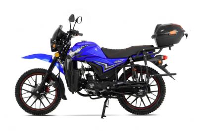 Мопед VMC NOVA RS CM48Q 48 см3 СЕРИЯ R1250 BLACK-LIGHT BLUE (баланс.вал; LED фара/фонарь/пан приб)