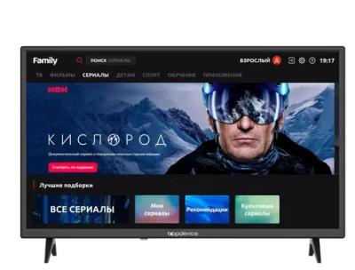 Телевизор 32" Topdevice TDTV32BS01HBK SmartTV HD READY/DVB-T2/DVB-C//DVB-S2/USB