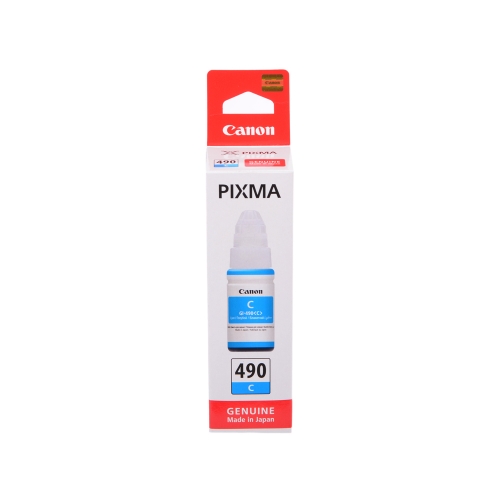 Картридж CANON GI-490 C (Cyan) для PIXMA G1411/G2411/G3411 (70мл до 7000стр)