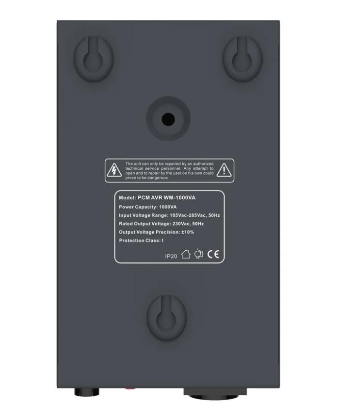 Стабилизатор напряжения Powercom WM-1000VA 800Вт 1000ВА графитовый