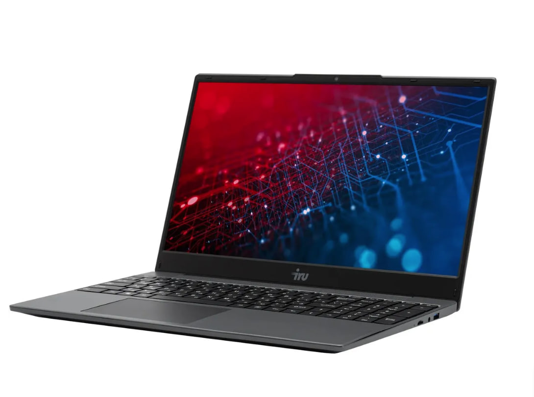 Ноутбук IRU Tactio 15PHR Ryzen 5 7430U/16Gb/SSD512Gb/Vega 7/15,6" IPS/FHD/DOS/black