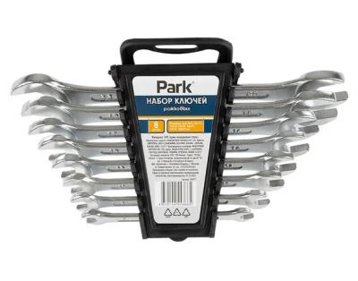 Набор рожковых ключей Park 8 шт Crv пластиковый кейс\\105077