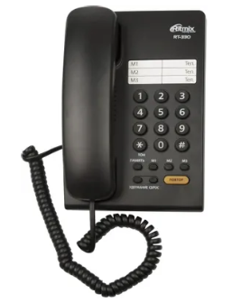Телефон проводной Ritmix RT-330 черный