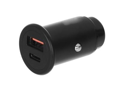 Автомобильное ЗУ TFN USB+TypeC QC3.0+PD black, TFN-CCRPD18W03