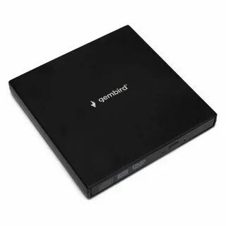 Привод DVD USB внешний Gembird DVD-USB-04 со встроенным кардридером и хабом, пластик, черный