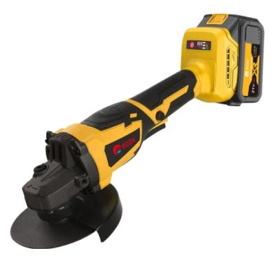 Шлифмашина угловая ETECH AG-21/125BL аккумулятор, бесщеточный, 125 мм, 2Акк, 21В 4Ач, 9000 об/мин, 