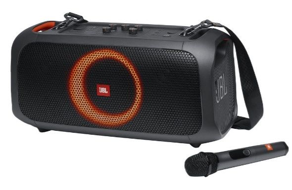 Аудиосистема JBL Party Box On-The-Go (1.0,100Вт,50Hz-20KHz,BT 4.2,AUX,караоке,Bass Boost,до 6 часов)