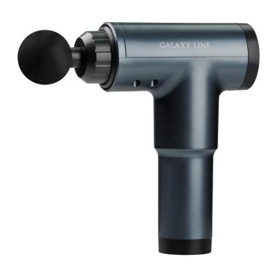 Массажер для тела Galaxy LINE GL 4945 серо-синий, аккум. 24 Вт, 4 насадки, 99 уров.интен., вр. работ