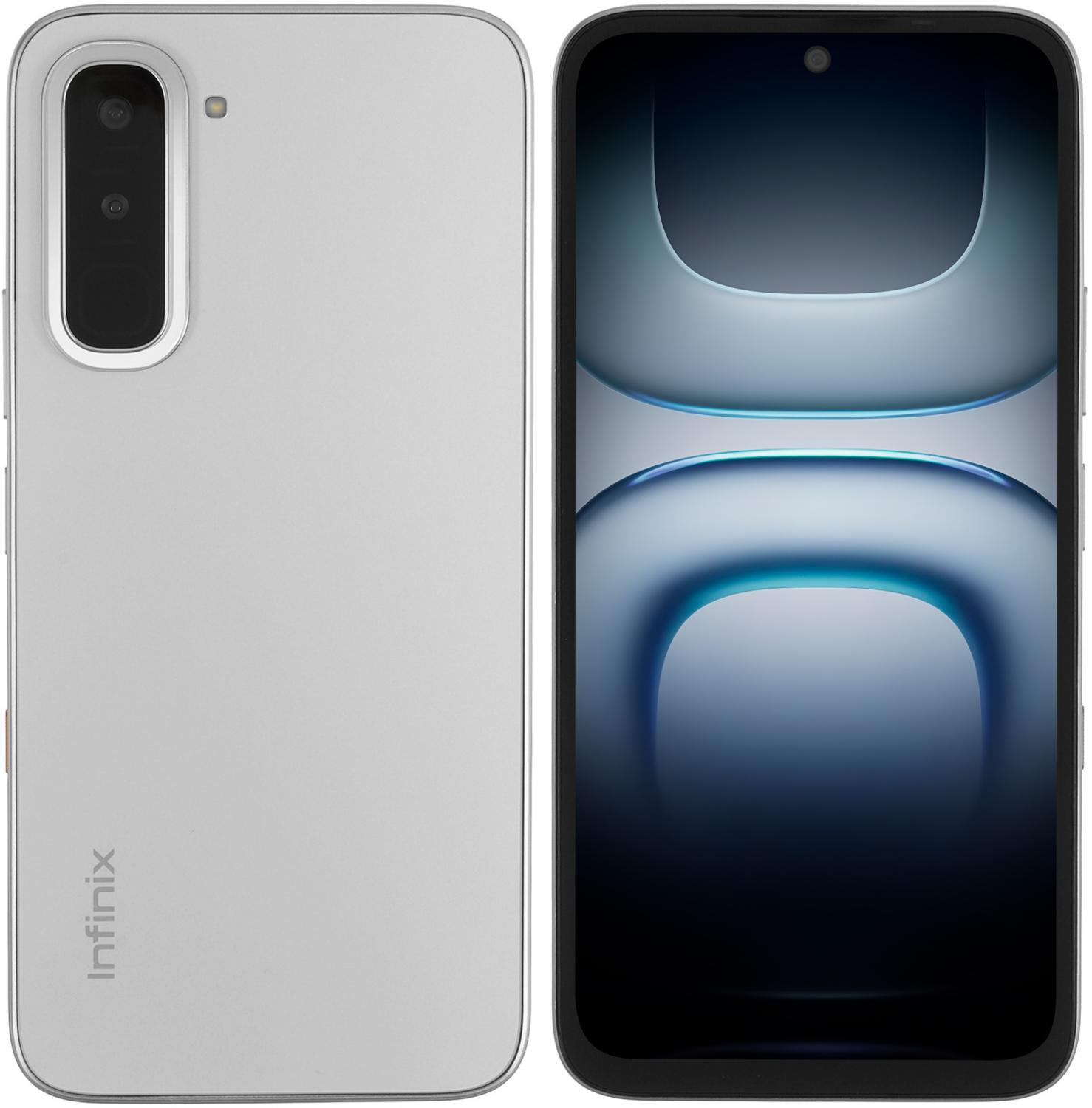 Смартфон Infinix HOT 70 4/128Gb серебристый