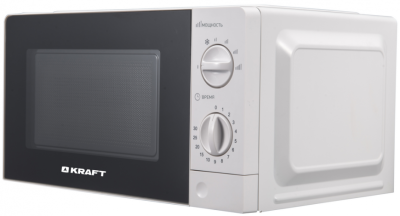 СВЧ-печь Kraft KF20MW7W-101M (20л, 700Вт,управ.механическое,покрытие эмаль,6 режимов,таймер)белый
