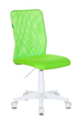 Кресло детское Бюрократ KD-9 салатовый TW-03А TW-18 сетка, ткань крестовина пластик пластик белый