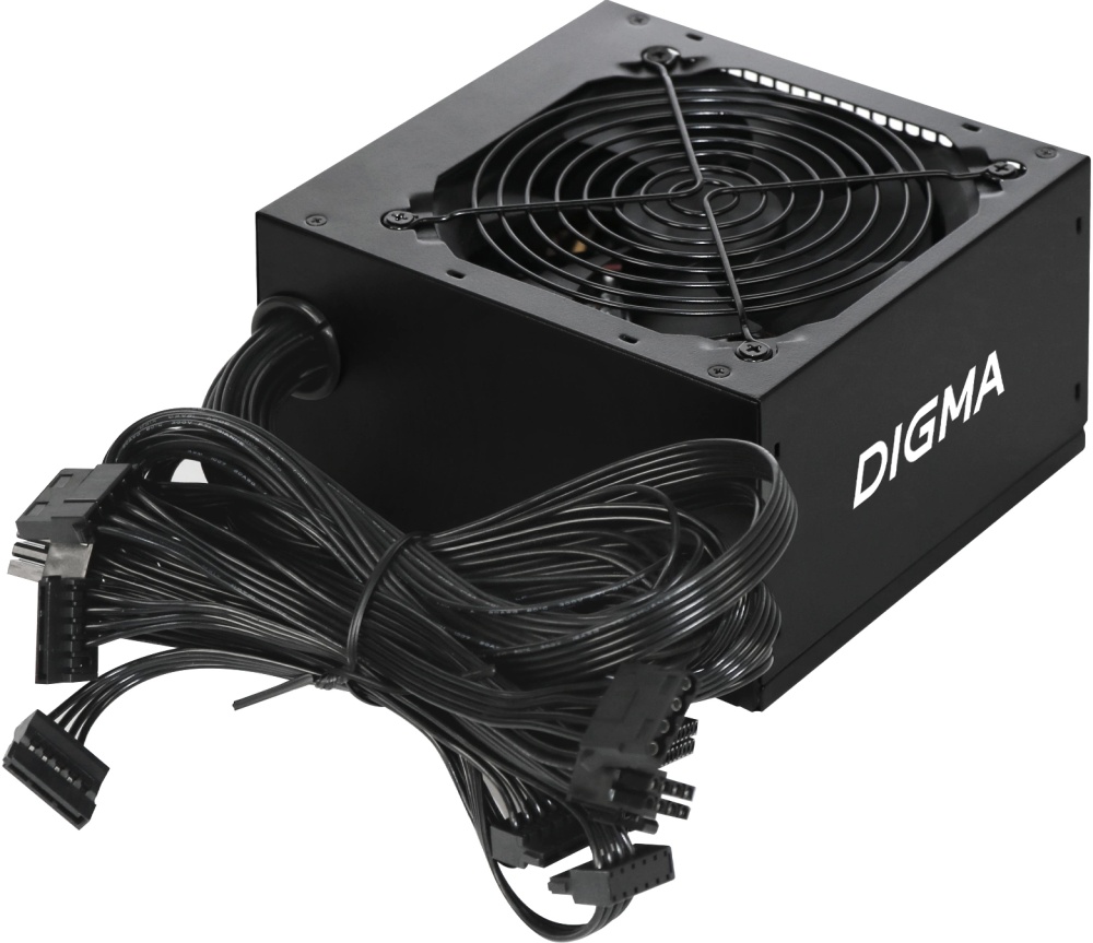 Блок питания 450W Digma ATX DPSU-450W (20+4pin) 120mm fan 3xSATA