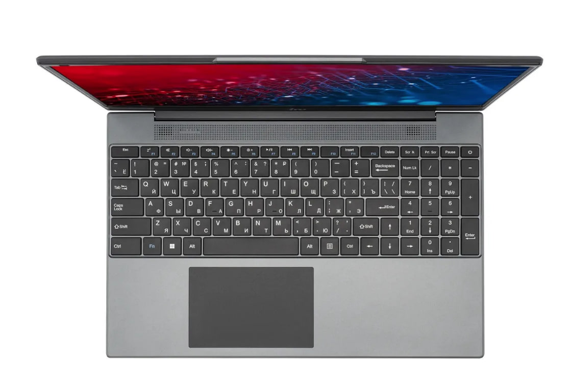 Ноутбук IRU Tactio 15PHR Ryzen 5 7430U/16Gb/SSD512Gb/Vega 7/15,6" IPS/FHD/DOS/black