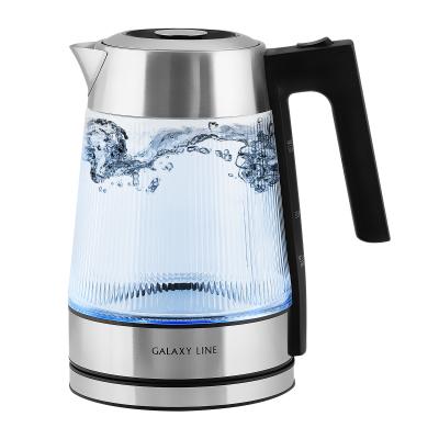 Чайник Galaxy LINE GL 0564 черный, стекло, 2200 Вт, 1,8 л