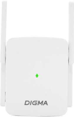 Беспроводной повторитель (репитер) Digma D-WR310 (D-WR310V2) N300 Wi-Fi белый