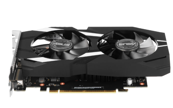 Видеокарта 6144Mb ASUS GeForce RTX3050 DUAL OC 6GB GDDR6 96bit DVI DP HDMI 2FAN [DUAL-RTX3050-O6G