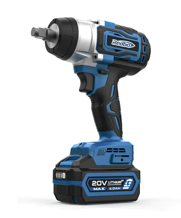 Аккумуляторный гайковерт ударный REDBO OAW-21/300BL бесщеточный, 21В, 4Ач, 300Нм, 3000уд/мин
