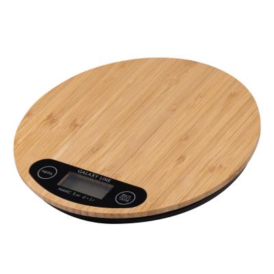 Весы кухонные Galaxy LINE GL 2813 2ААА, бамбук 