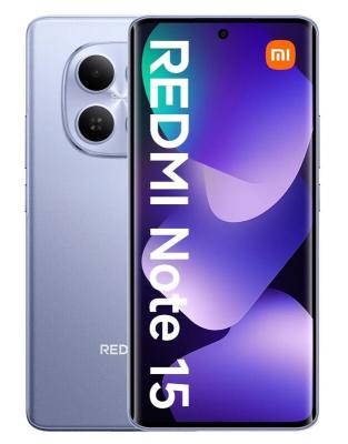Смартфон Xiaomi Redmi Note 15 8/128Gb фиолетовый<2SIM 4G 6.77" 8х2.2ГГц 2392х1080 108+20 6000 And15>