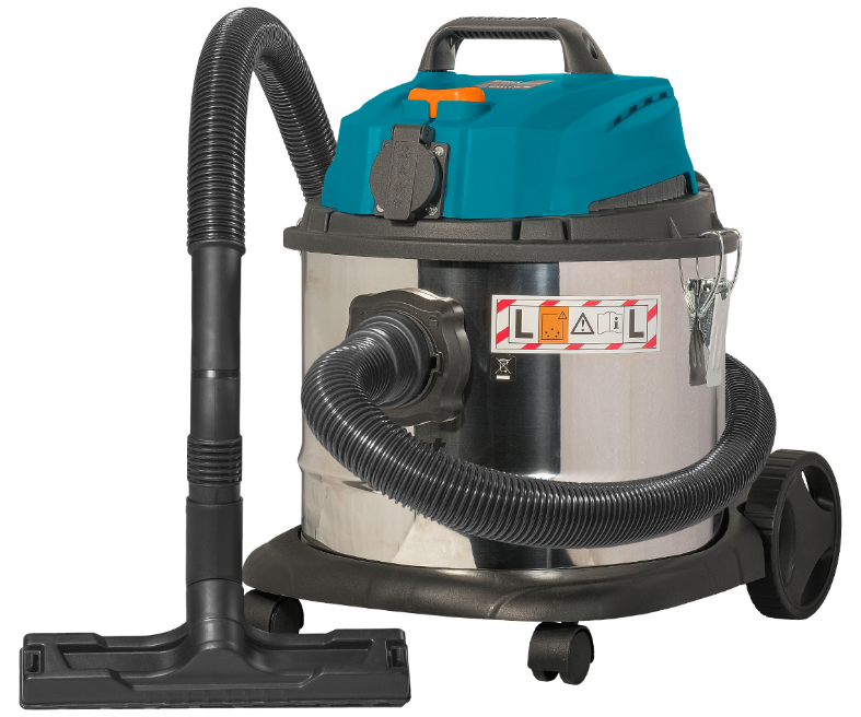 Строительный пылесос Bort BSS-1215 1200/260 Вт, бак 15 л, сухая уборка + сбор влажного мусора