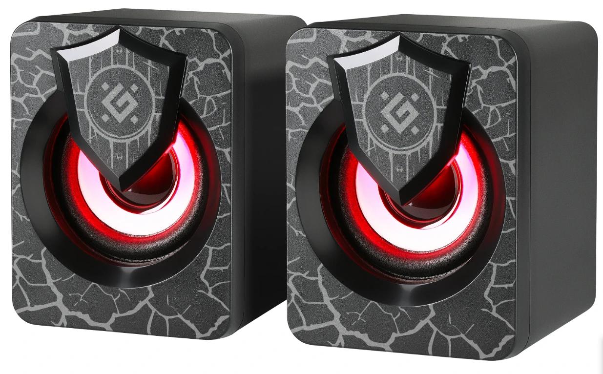 Колонки DEFENDER Onyx 2.0 6Вт, подсветка, питание от USB