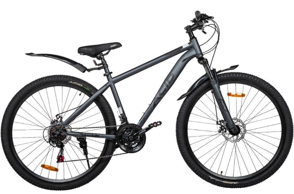 Велосипед ACID F 900 D (29"  21 ск. рост. 17") Gray Flat/Black