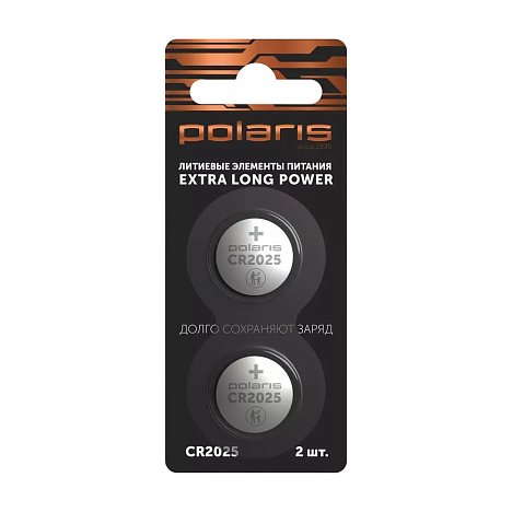 Батарейка Polaris PB CR2025 Premium 2 шт в блистере
