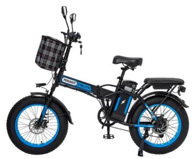 Электровелосипед Minako F10 Lite черный колеса 20'', 48V/20А, складной, до 80км на заряде