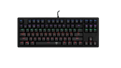 Клавиатура T-line Volt RU,радужная черная, 87кн игровая DEFENDER