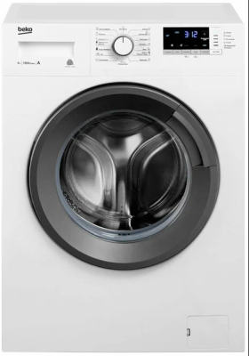Стиральная машина Beko WRE 6512 ZAW (А+++,6кг, 1000об, 60х44х84) белый