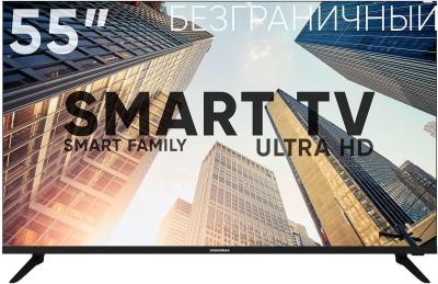 Телевизор 55" SOUNDMAX SM-LED55M02SU(черный) SmartTV 4K Ultra HD/DVB-T2/DVB-C/DVB-S2/USB