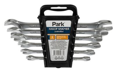 Набор рожковых ключей Park 6 шт Crv пластиковый кейс\\105076
